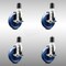 Service Caster 5 Inch 316SS Solid Poly Swivel 1-7/8 Inch Expanding Stem Caster Set Brake SCC SCC-SS316EX20S514-SPUS-TLB-178-4 - alternate 1